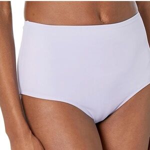 Amazon Essentials Women's High Waist Swim Bottoms in Lavender